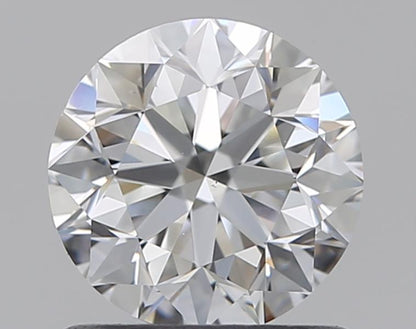 Diamant naturel 0.90ct GIA | Couleur F | Pureté VS1 | Taille ronde | TB EX EX #D10007