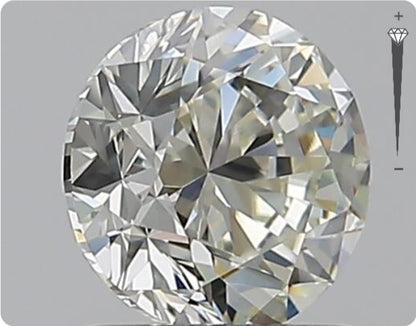 Diamant GIA naturel 1,00 carat | Couleur I | Pureté IF | Taille ronde | GD EX GD #D10015