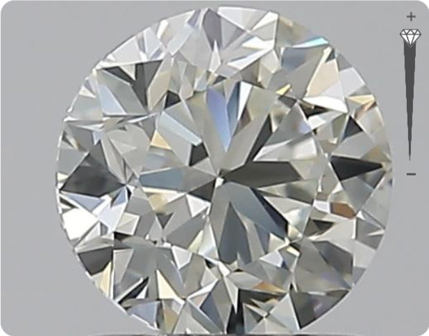 Diamant GIA naturel 1,00 carat | Couleur I | Pureté IF | Taille ronde | GD EX GD #D10015