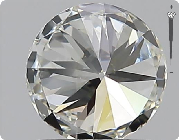 Diamant GIA naturel 1,00 carat | Couleur I | Pureté IF | Taille ronde | GD EX GD #D10015