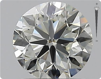 Diamant GIA naturel 1,00 carat | Couleur I | Pureté IF | Taille ronde | GD EX GD #D10015