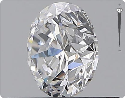 Diamant naturel de 0,50 carat GIA | Couleur D | Pureté VVS1 | Taille ronde | TB BI TB #D10017