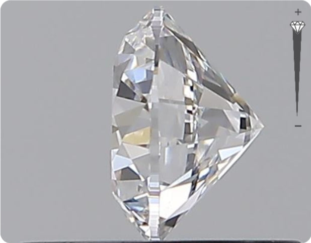 Diamant naturel de 0,50 carat GIA | Couleur D | Pureté VVS1 | Taille ronde | TB BI TB #D10017