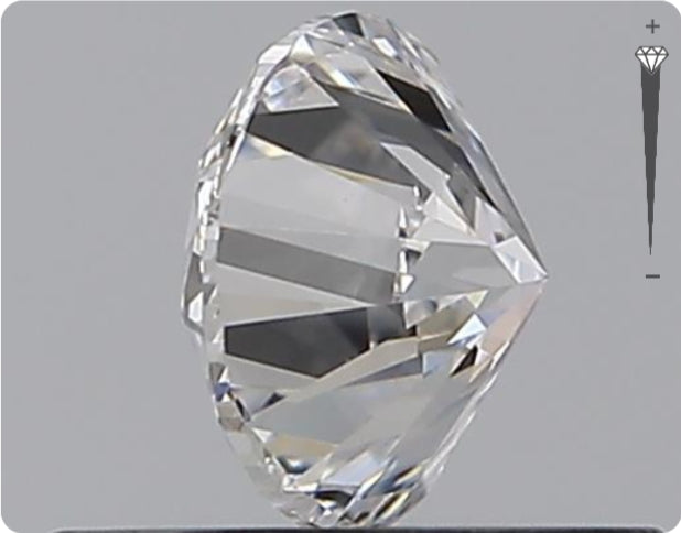 Diamant naturel de 0,50 carat GIA | Couleur D | Pureté VVS1 | Taille ronde | TB BI TB #D10017
