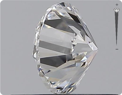 Diamant naturel de 0,50 carat GIA | Couleur D | Pureté VVS1 | Taille ronde | TB BI TB #D10017