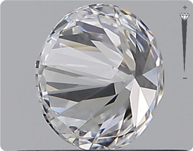 Diamant naturel de 0,50 carat GIA | Couleur D | Pureté VVS1 | Taille ronde | TB BI TB #D10017