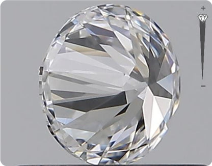 Diamant naturel de 0,50 carat GIA | Couleur D | Pureté VVS1 | Taille ronde | TB BI TB #D10017