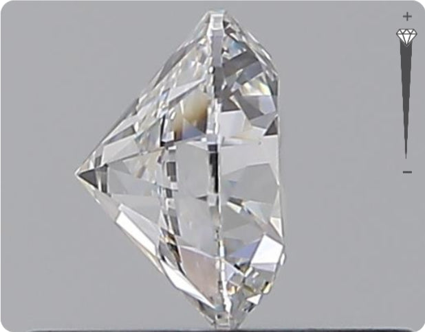 Diamant naturel de 0,50 carat GIA | Couleur D | Pureté VVS1 | Taille ronde | TB BI TB #D10017