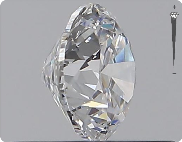 Diamant naturel de 0,50 carat GIA | Couleur D | Pureté VVS1 | Taille ronde | TB BI TB #D10017