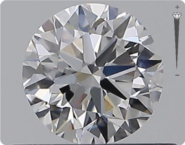 Diamant naturel de 0,50 carat GIA | Couleur D | Pureté VVS1 | Taille ronde | TB BI TB #D10017