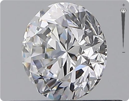 Diamant naturel de 0,50 carat GIA | Couleur D | Pureté VVS1 | Taille ronde | TB BI TB #D10017