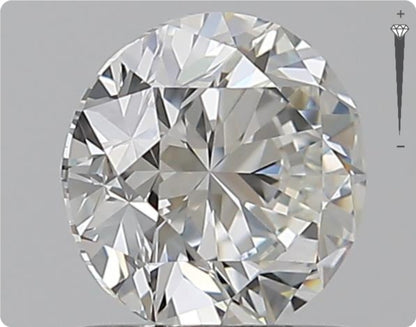 Diamant Naturel GIA 0,90 ct | Couleur F | Pureté VVS1 | Taille Ronde | TB EX TB #D10018