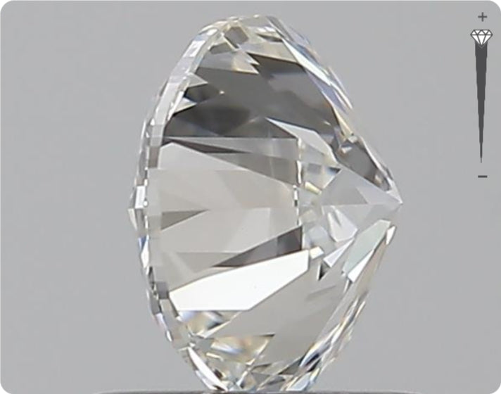 Diamant Naturel GIA 0,90 ct | Couleur F | Pureté VVS1 | Taille Ronde | TB EX TB #D10018