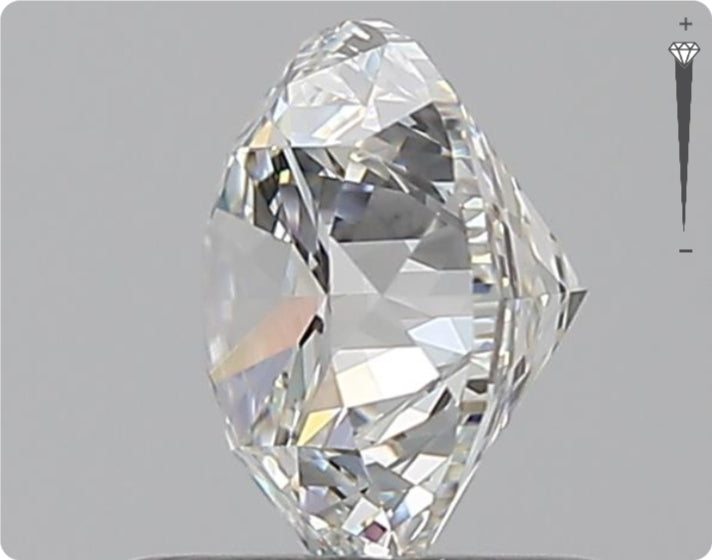Diamant Naturel GIA 0,90 ct | Couleur F | Pureté VVS1 | Taille Ronde | TB EX TB #D10018