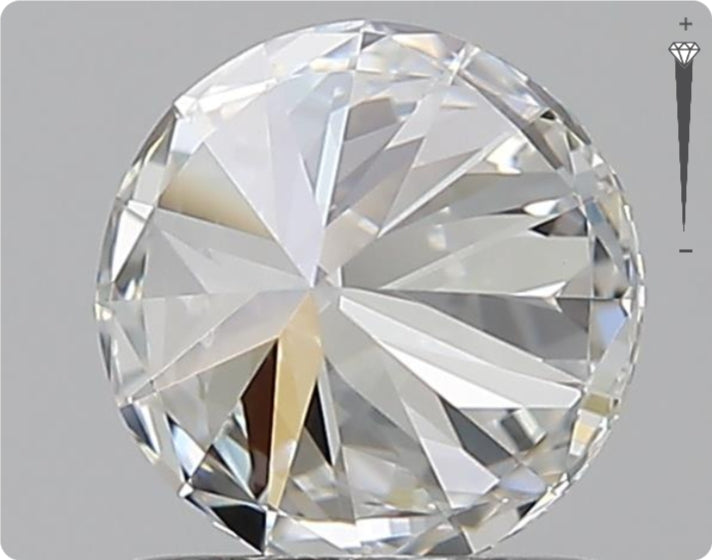 Diamant Naturel GIA 0,90 ct | Couleur F | Pureté VVS1 | Taille Ronde | TB EX TB #D10018