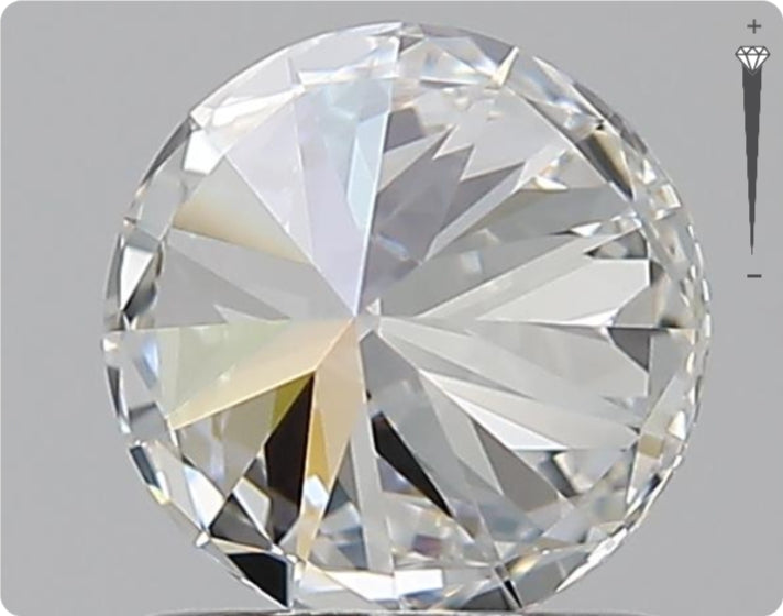 Diamant Naturel GIA 0,90 ct | Couleur F | Pureté VVS1 | Taille Ronde | TB EX TB #D10018