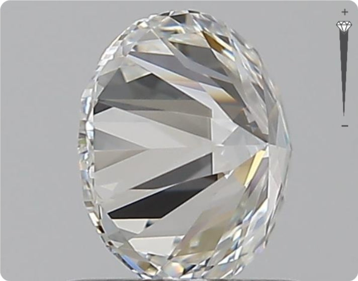 Diamant Naturel GIA 0,90 ct | Couleur F | Pureté VVS1 | Taille Ronde | TB EX TB #D10018