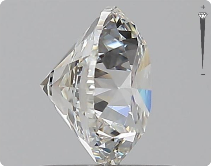 Diamant Naturel GIA 0,90 ct | Couleur F | Pureté VVS1 | Taille Ronde | TB EX TB #D10018