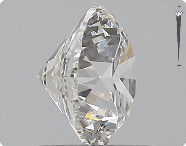 Diamant Naturel GIA 0,90 ct | Couleur F | Pureté VVS1 | Taille Ronde | TB EX TB #D10018