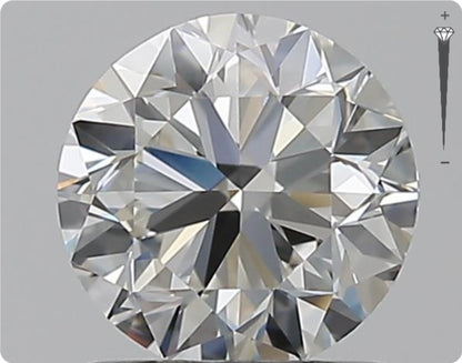 Diamant Naturel GIA 0,90 ct | Couleur F | Pureté VVS1 | Taille Ronde | TB EX TB #D10018