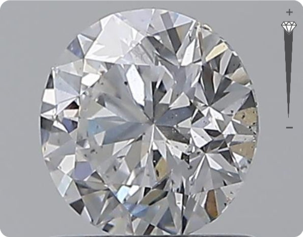 Natural 0.96ct GIA Diamond | Color D | Clarity SI2 | Round Cut | VG EX EX #D10020