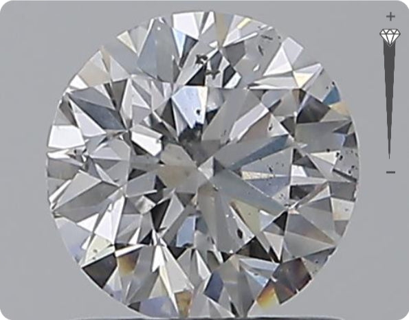Natural 0.96ct GIA Diamond | Color D | Clarity SI2 | Round Cut | VG EX EX #D10020