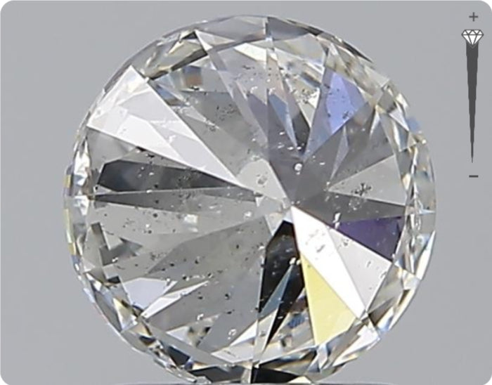 Diamant naturel GIA de 1,50 ct | Couleur H | Pureté SI2 | Taille Ronde | GD EX VG #D10022
