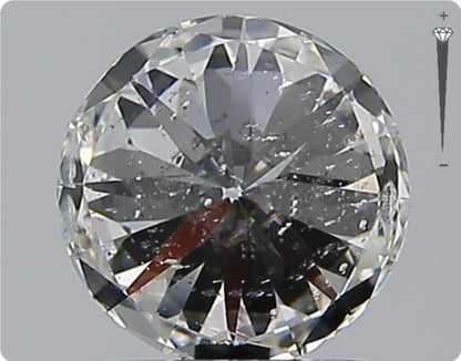 Diamant naturel GIA de 1,50 ct | Couleur H | Pureté SI2 | Taille Ronde | GD EX VG #D10022