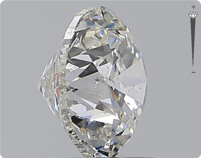 Diamant naturel GIA de 1,50 ct | Couleur H | Pureté SI2 | Taille Ronde | GD EX VG #D10022