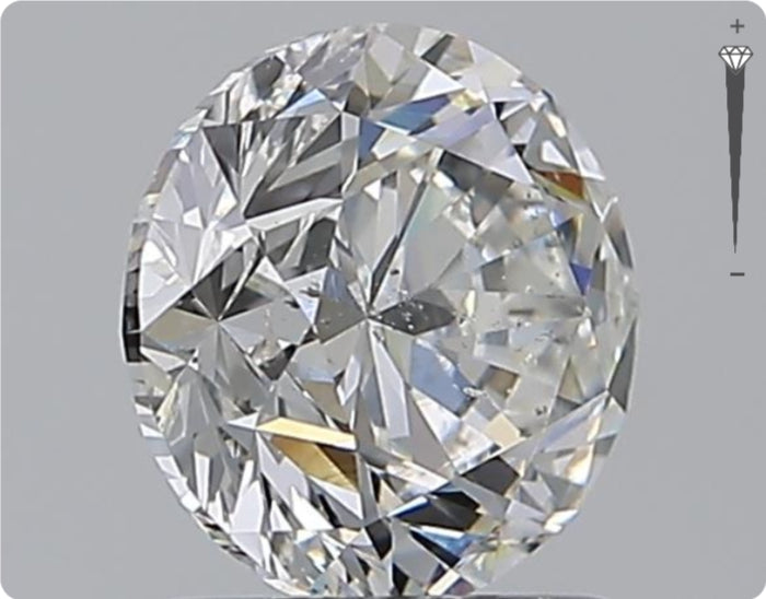 Diamant naturel GIA de 1,50 ct | Couleur H | Pureté SI2 | Taille Ronde | GD EX VG #D10022