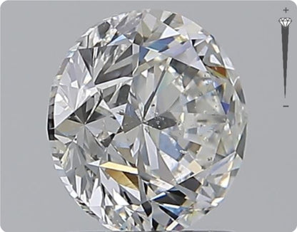Diamant naturel GIA de 1,50 ct | Couleur H | Pureté SI2 | Taille Ronde | GD EX VG #D10022