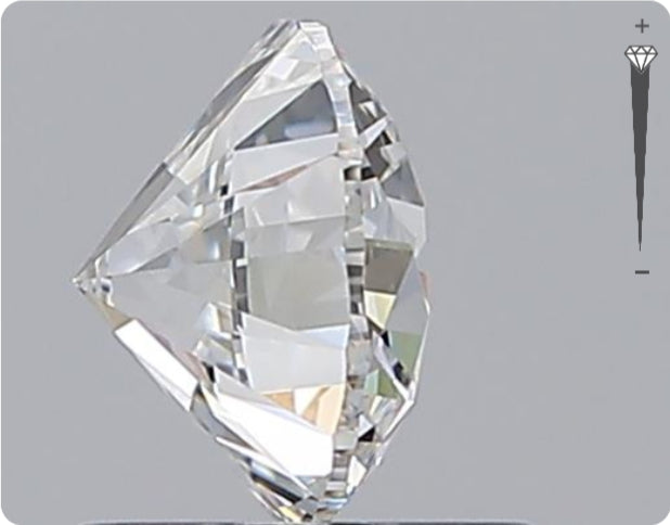 Natural 0.72ct GIA Diamond | Color D | Clarity IF | Round Brilliant Cut | EX EX EX #D10025