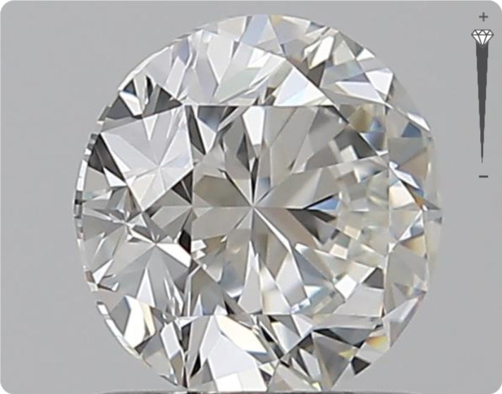 Diamant naturel 0.90ct GIA | Couleur D | Pureté SI1 | Taille ronde | GD EX VG #D10030
