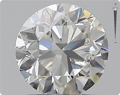 Diamant naturel 0.90ct GIA | Couleur D | Pureté SI1 | Taille ronde | GD EX VG #D10030