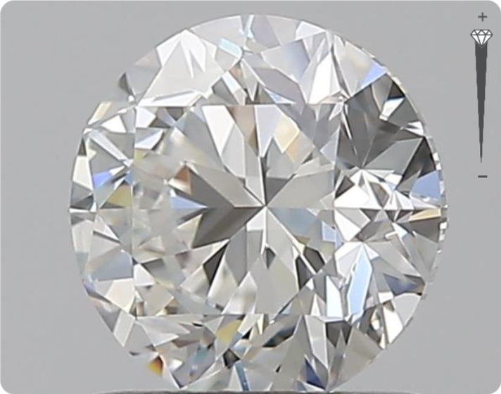 Diamant naturel 0.90ct GIA | Couleur D | Pureté SI1 | Taille ronde | GD EX VG #D10030