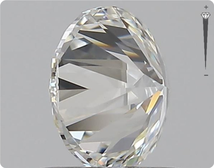Diamant naturel 0.90ct GIA | Couleur D | Pureté SI1 | Taille ronde | GD EX VG #D10030