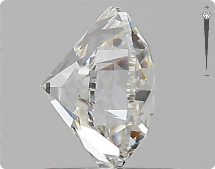 Diamant naturel 0.90ct GIA | Couleur D | Pureté SI1 | Taille ronde | GD EX VG #D10030