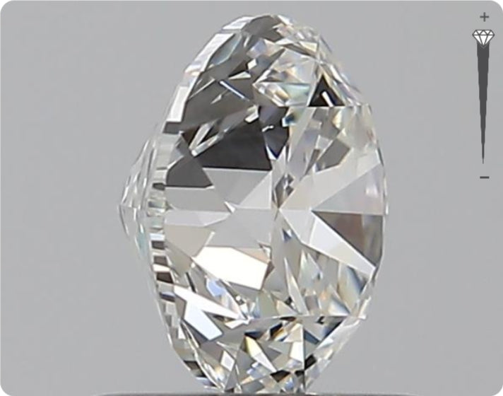 Diamant naturel 0.90ct GIA | Couleur D | Pureté SI1 | Taille ronde | GD EX VG #D10030