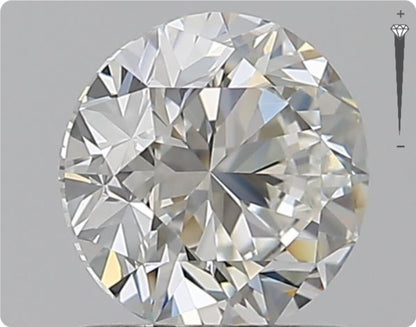 Diamant naturel 0.90ct GIA | Couleur D | Pureté SI1 | Taille ronde | GD EX VG #D10030