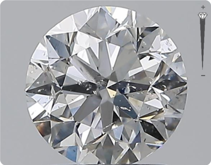 Diamant naturel 0.90ct GIA | Couleur F | Pureté VVS2 | Taille ronde | TB EX TB #D10034