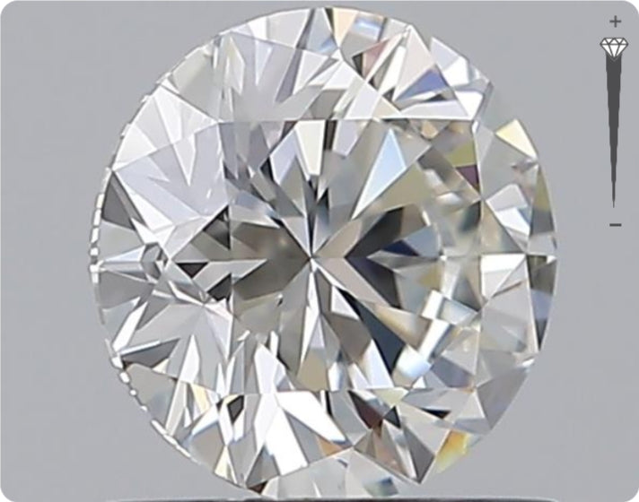 Diamant naturel 0.75ct GIA | Couleur E | Pureté SI2 | Taille Ronde | EX EX EX #D10035
