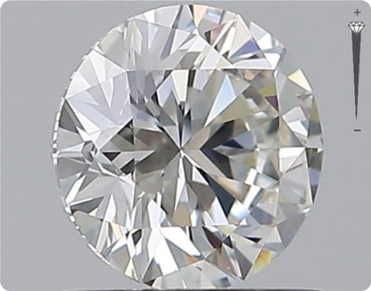 Diamant naturel 0.75ct GIA | Couleur E | Pureté SI2 | Taille Ronde | EX EX EX #D10035