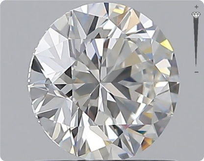 Diamant naturel 0.75ct GIA | Couleur E | Pureté SI2 | Taille Ronde | EX EX EX #D10035