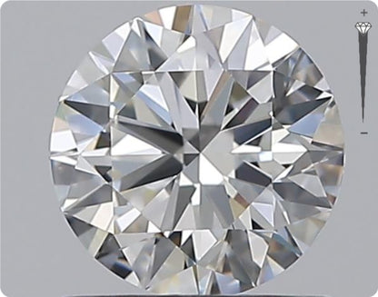 Diamant naturel 0.75ct GIA | Couleur E | Pureté SI2 | Taille Ronde | EX EX EX #D10035