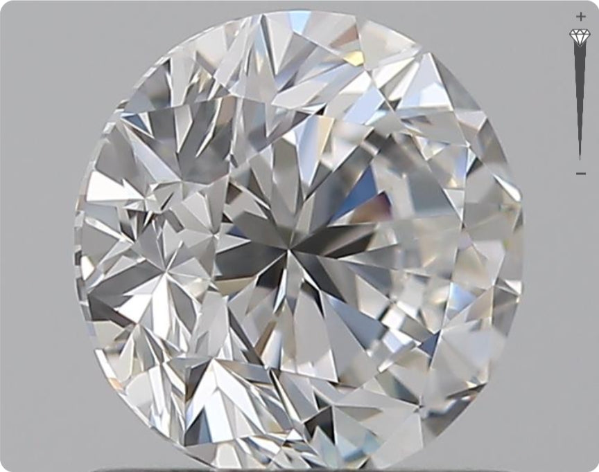 Diamant naturel GIA 0.91ct | Couleur F | Pureté VVS1 | Taille ronde | TB EX TB #D10042
