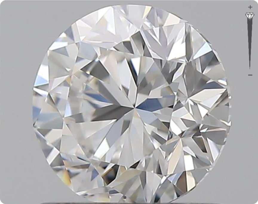 Diamant naturel GIA 0.91ct | Couleur F | Pureté VVS1 | Taille ronde | TB EX TB #D10042