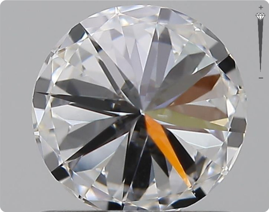 Diamant naturel GIA 0.91ct | Couleur F | Pureté VVS1 | Taille ronde | TB EX TB #D10042