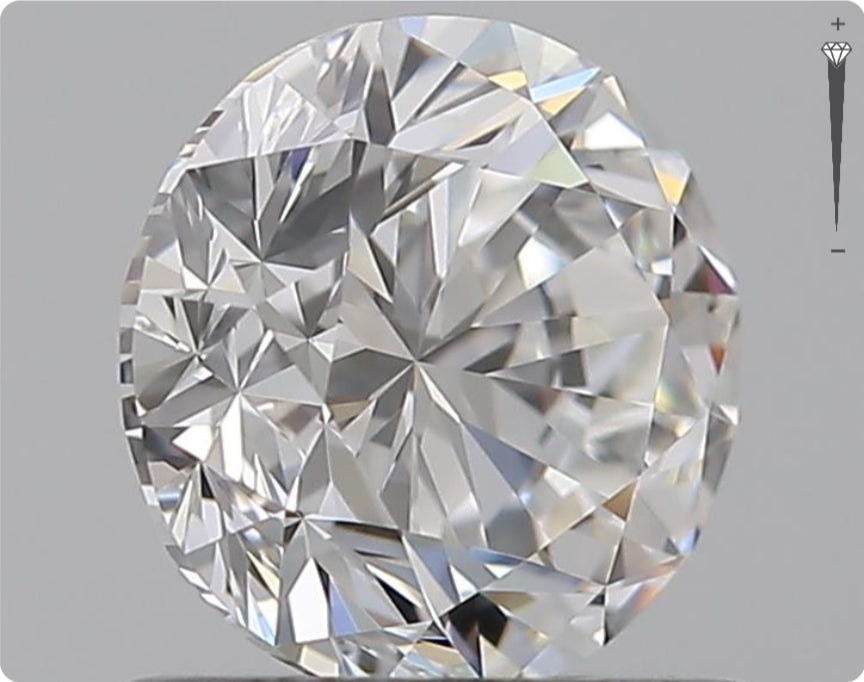 Diamant naturel GIA 0.91ct | Couleur F | Pureté VVS1 | Taille ronde | TB EX TB #D10042
