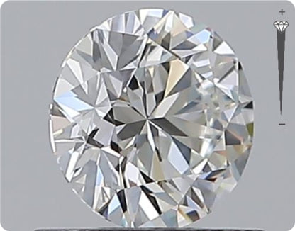 Natural 0.90ct GIA Diamond | Color D | Clarity SI1 | Round Cut | VG EX VG #D10046