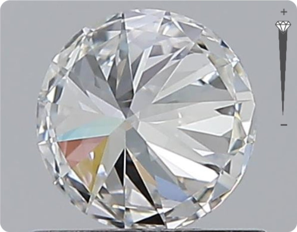 Natural 0.90ct GIA Diamond | Color D | Clarity SI1 | Round Cut | VG EX VG #D10046